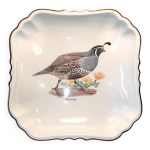 Assiette carre faence de gien