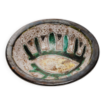 Assiette en cramique maille oeil, 1950