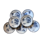 Assiettes choisy le roi 19 me en terre de fer dcor champtre