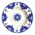 Assiette creuse lunville en terre de fer, service  alexandra