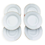 Assiettes creuses porcelaine limoges cg vierzon
