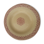 Assiette creuse en porcelaine opaque de gien modle mangalore diam 23 cm