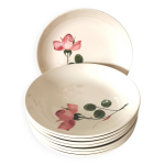 Assiettes creuses, à soupe villeroy et boch , motif de rose Assiettes creuses, à soupe villeroy et boch , motif de rose