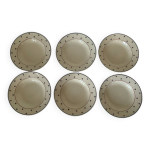 Assiettes creuses en terre de fer