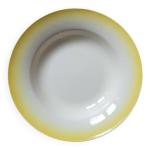 Assiette creuse tie and dye jaune