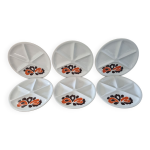 Assiettes le creuset pour fondue de 1970