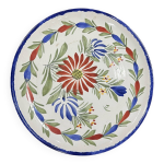 Assiette dco en faence henriot quimper hb