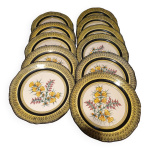 Assiette dcorative ancienne collection henriot quimper france . dcor . les gents. sign. diamtre ...