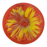 Assiette decorative daisy par andy warhol, pour rosenthal, 1980s