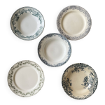 Assiettes dpareilles terre de fer