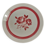 Assiette � dessert fa�ence de gien d�cor briare