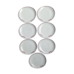 Assiettes  dessert ovale pillivuyt