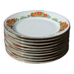 Assiettes à dessert en porcelaine de limoges Assiettes à dessert en porcelaine de limoges