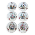 Assiettes � dessert sarreguemines, collection  ma normandie