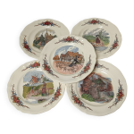 Assiettes � dessert sarreguemines obernai