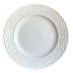 Assiette  dessert st amand en faence blanche