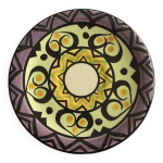 Assiette  dessert vintage monsieur jean de bretagne violet