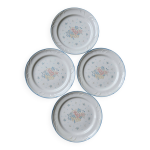Assiettes  dessert vintage porcelaine country basket collection made in ja