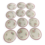 Assiettes digoin sarreguemines modèle strasbourg x12 Assiettes digoin sarreguemines modèle strasbourg x12