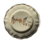 Assiette en faence enfants richard sarreguemines