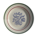 Assiette en faïence de gien modèle amilly diam 22, 5 cm Assiette en faïence de gien modèle amilly diam 22, 5 cm