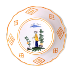 Assiette en faence de nevers