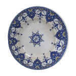 Assiette en faence de sarreguemines dcor rouen xix me