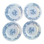 Assiettes en fa�ence terre de fer gien mod�le baroque