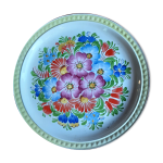 Assiette fleurie ditmar urbach tchcoslovaquie