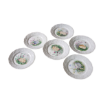 Assiettes à fromage et couteaux Assiettes à fromage et couteaux