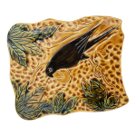 Assiette  fromages vintage en barbotine