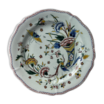 Assiette gien dcor floral