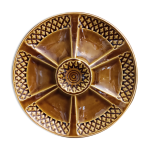 Assiette d hutres art dco franais majolique de sarreguemines