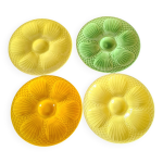 Assiettes  hutres en barbotine digoin sarreguemines