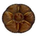 Assiette � hu�tres en fa�ence gien