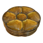 Assiettes à huitres gien Assiettes à huitres gien