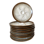 Assiettes à huîtres vintage salins france Assiettes à huîtres vintage salins france