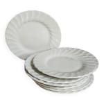 Neuf assiettes  mignardises en porcelaine fine anglaises