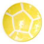 Assiette moyenne - sol jaune