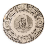 Assiette parlante creil et montereau