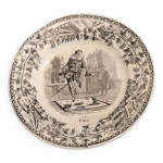 Assiette parlante creil et montereau