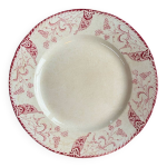 Assiette, plat de pr�sentation longwy terre de fer