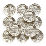 Assiettes plates et creuses swiss landscape italy 25 pices