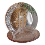 Assiettes plates a dessert rosaline