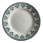 Assiette plate digoin et sarreguemines