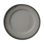 Assiette plate en faïence de digoin sarreguemines modèle arcole diam 23, 5 cm Assiette plate en faïence de digoin sarreguemines modèle arcole diam 23, 5 cm