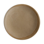 Assiette plate en grs - blanc