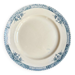 Assiette plate longchamp en terre de fer, service  lily