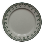 Assiette plate en porcelaine boch frères, la louvière, bonaparte Assiette plate en porcelaine boch frères, la louvière, bonaparte