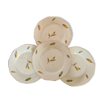 Assiettes plates porcelaine opaque digoin